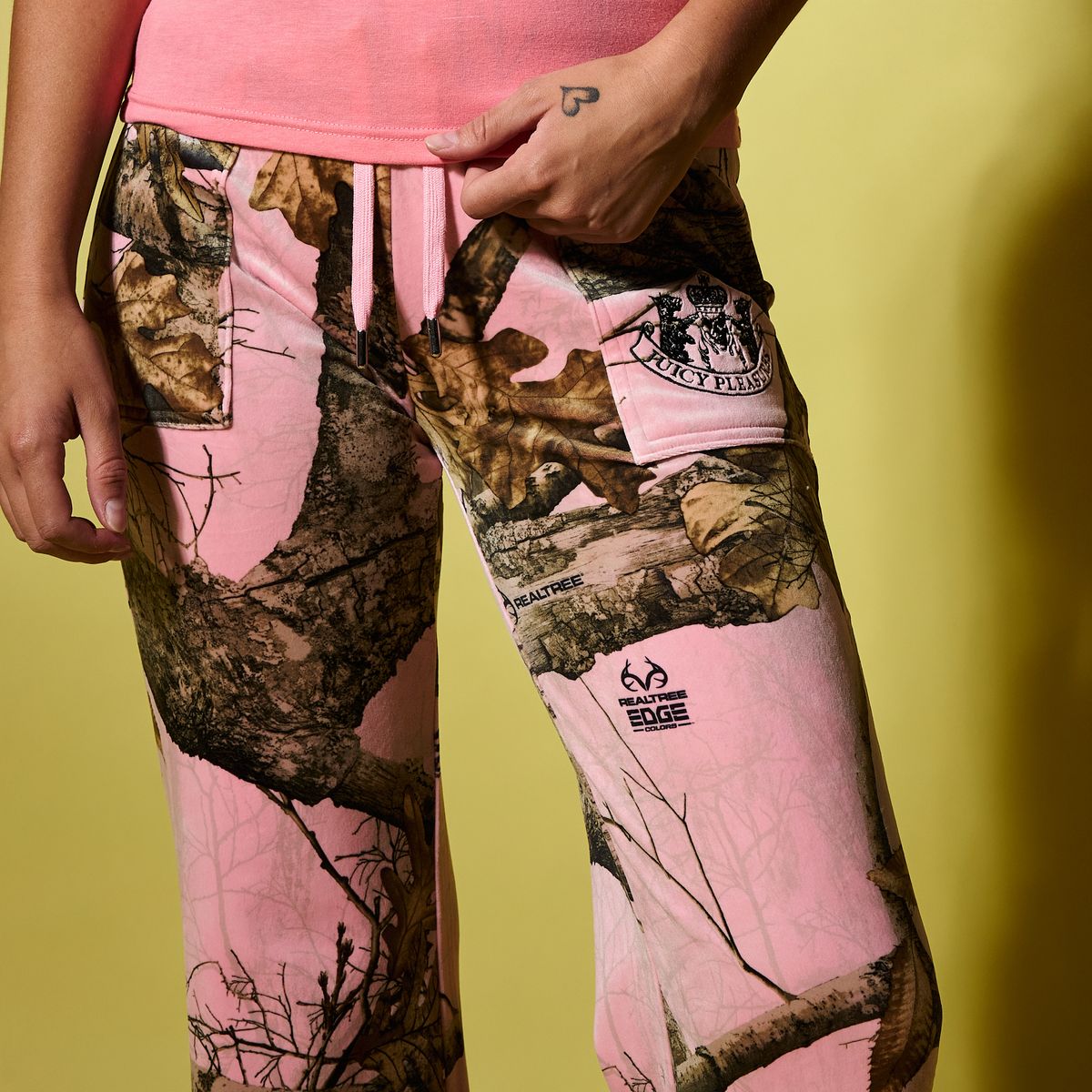 PLEASURES x Juicy Couture Realtree Velour Layla Track Pants
