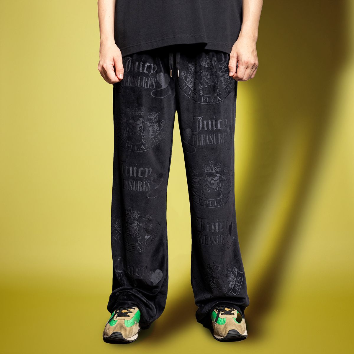 PLEASURES x Juicy Couture Crest Velour Track Pants