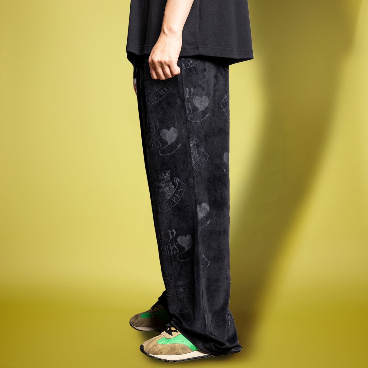 PLEASURES x Juicy Couture Crest Velour Track Pants