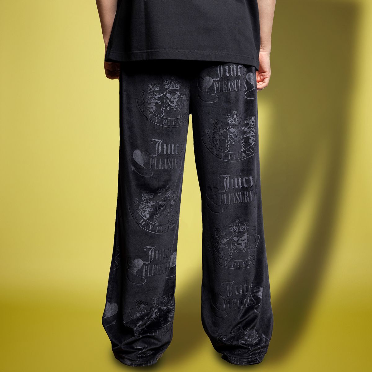 PLEASURES x Juicy Couture Crest Velour Track Pants