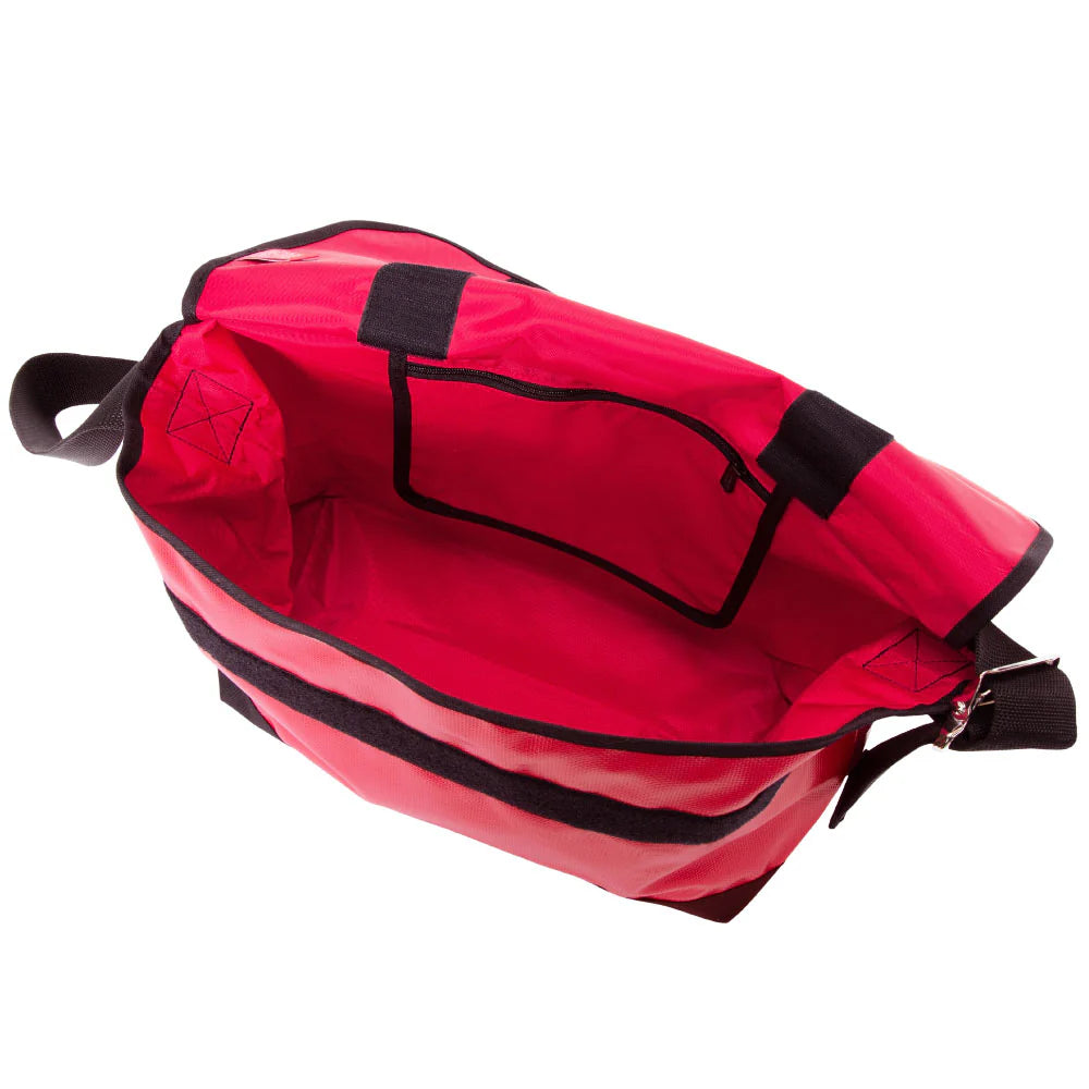 Manhattan Portage Vinyl Vintage Messenger Bag (LG) (Black)