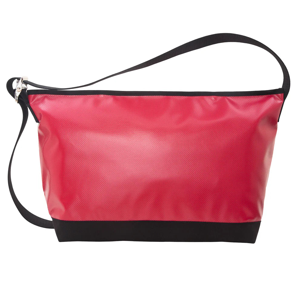 Manhattan Portage Vinyl Vintage Messenger Bag (LG) (Black)