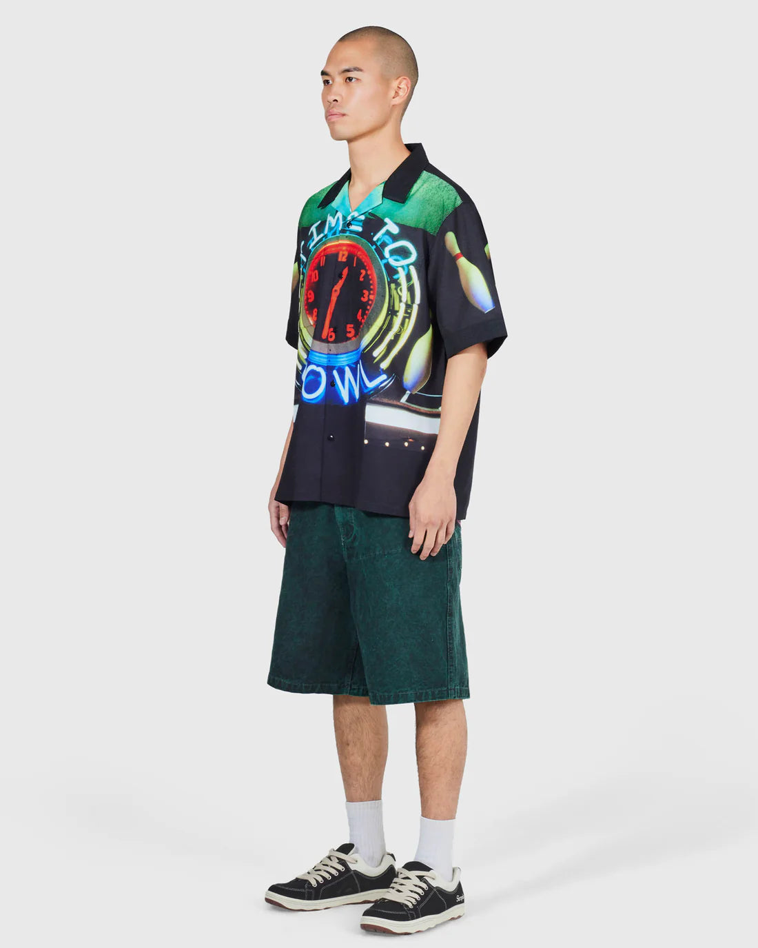 PLEASURES Time Bowling Button Up