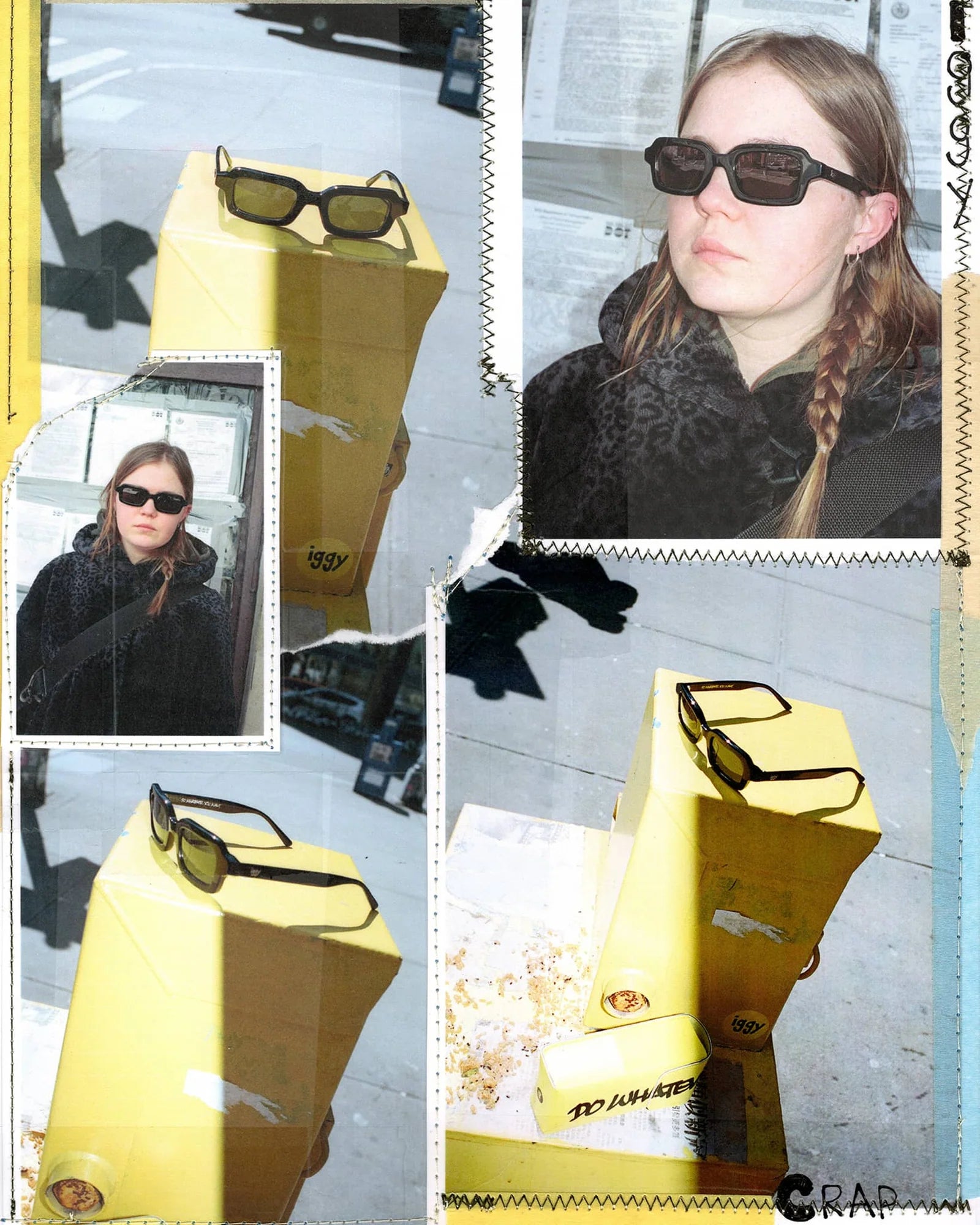 iggy x Crap Eyewear The Lucid Blur | Black Bio/Grey