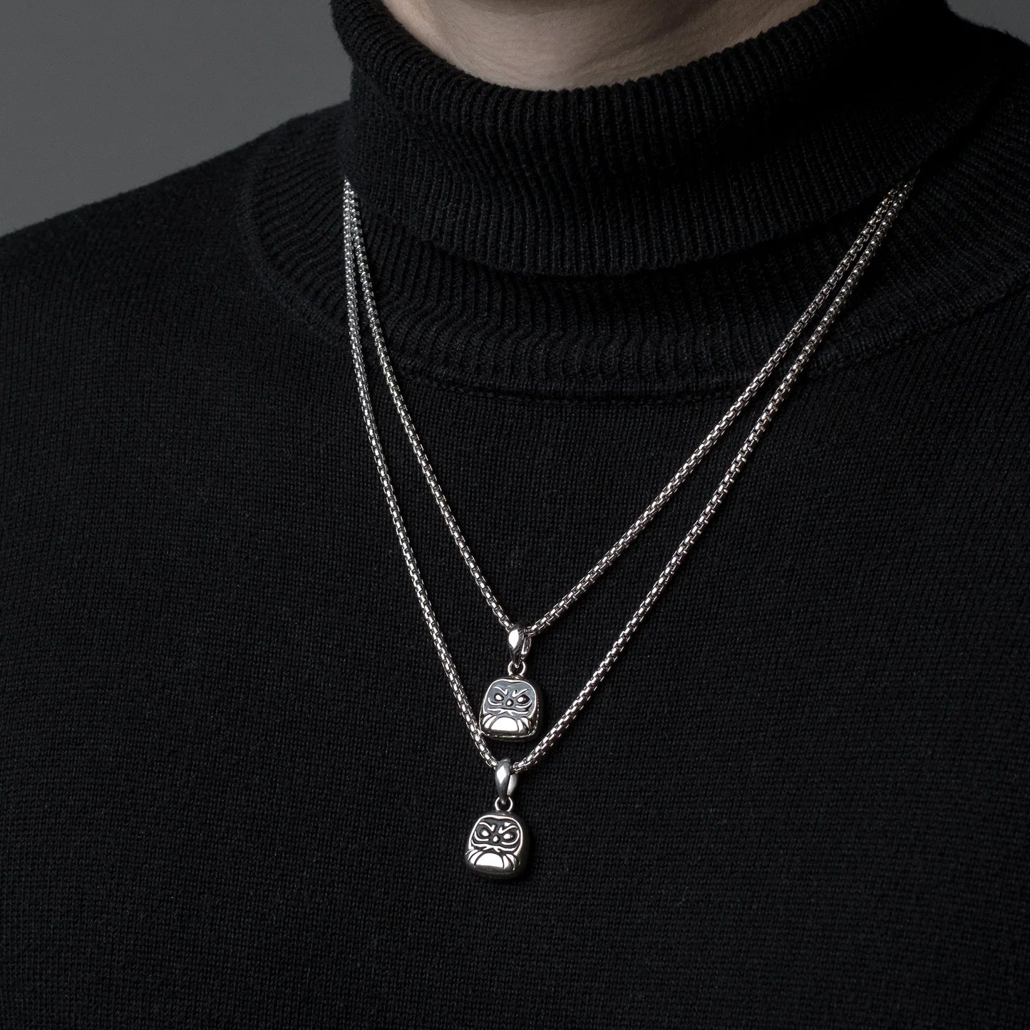 Tachibana.co Silver Box Chain Necklace