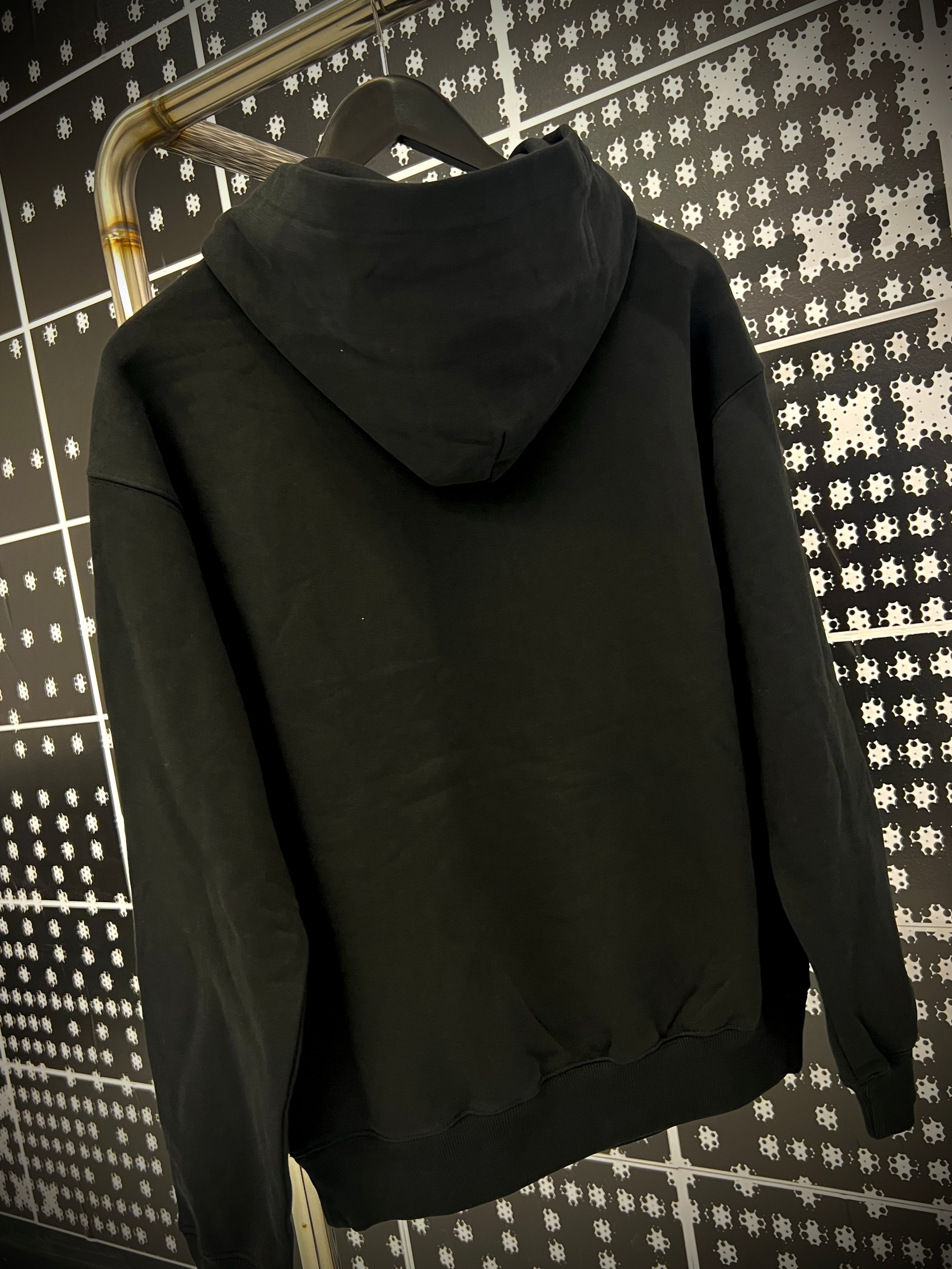 PELVIS Cherry Logo Gingham Hooded Sweatshirt