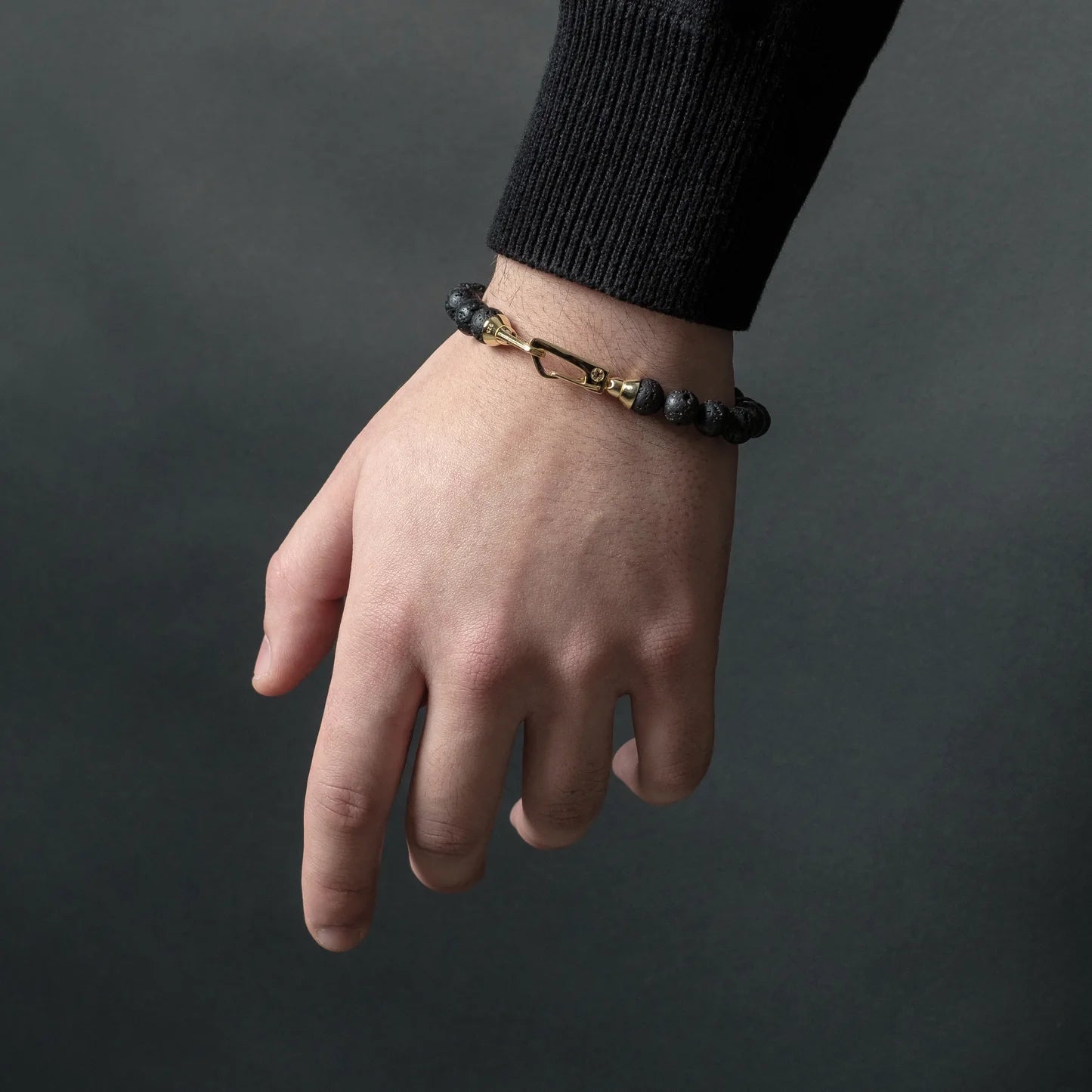 Tachibana.co Elite Gold Lava Rock Bracelet