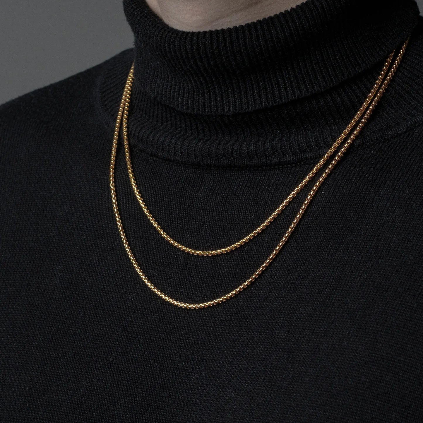 Tachibana.co Gold Box Chain Necklace