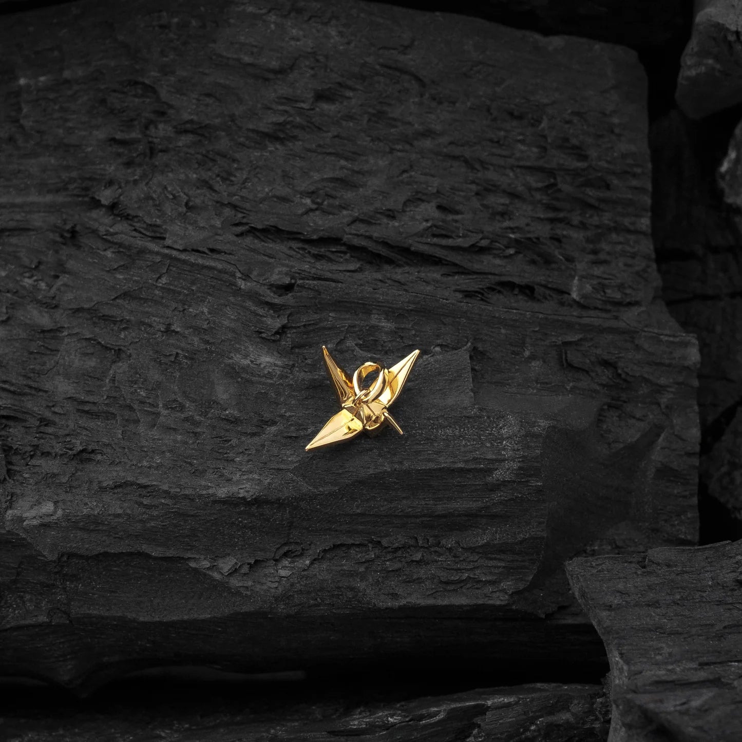 Tachibana.co Gold Origami Crane Amulet