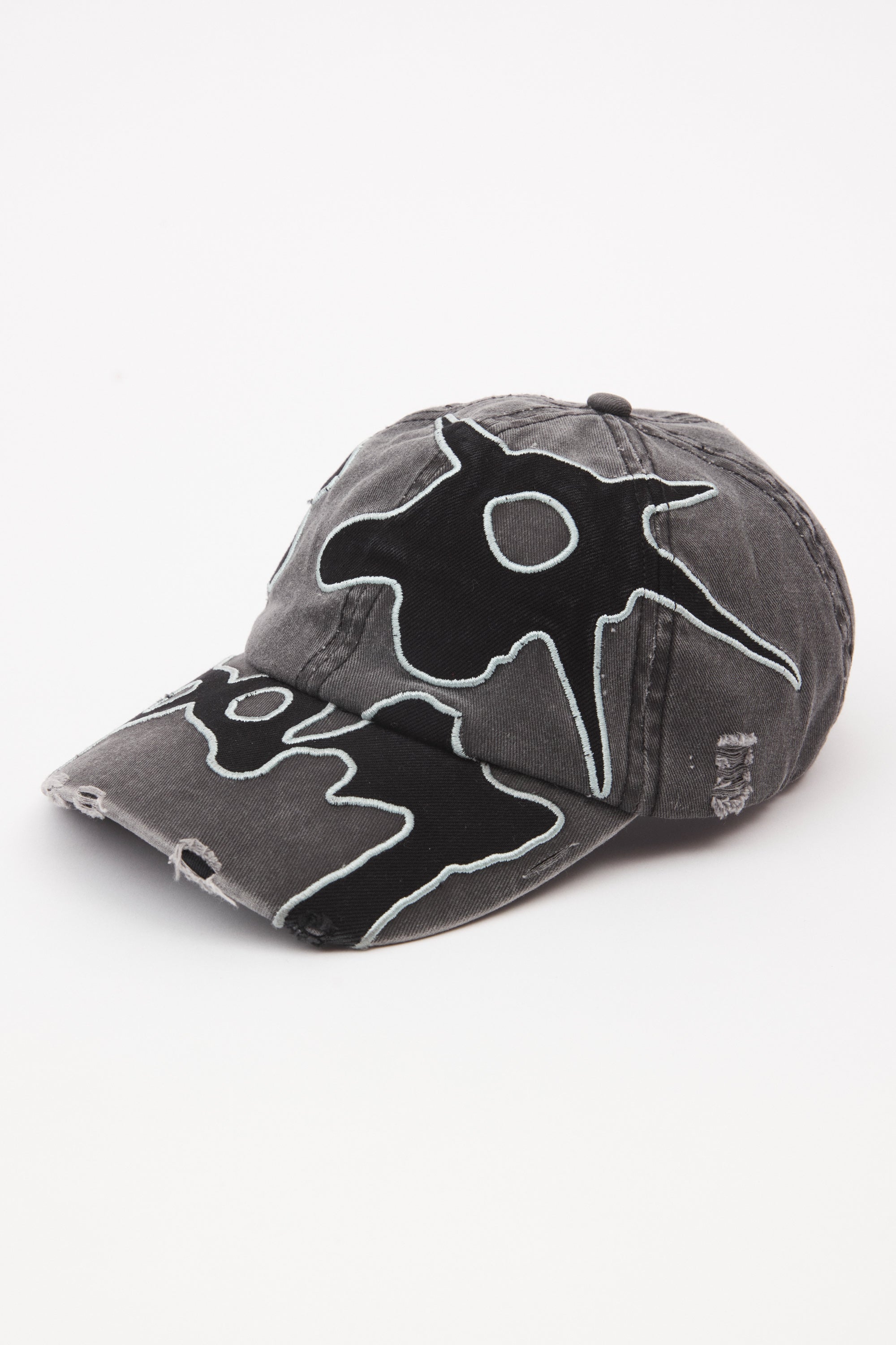 PAM Locke Denim Applique Baseball Cap