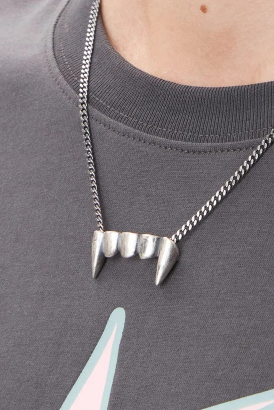 PAM Fangz Necklace Oxidised Silver CPL