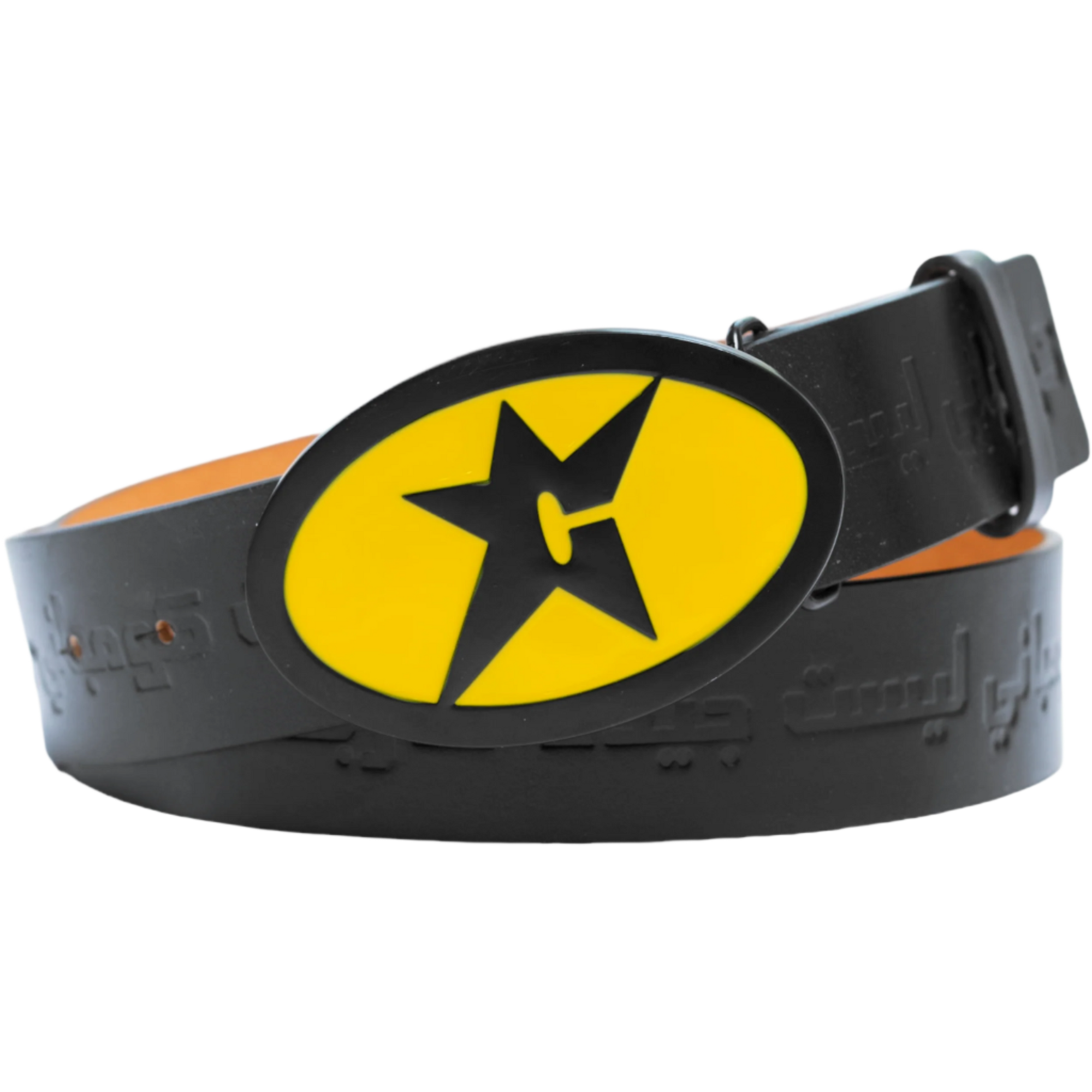 Carpet Leather Belt | Black