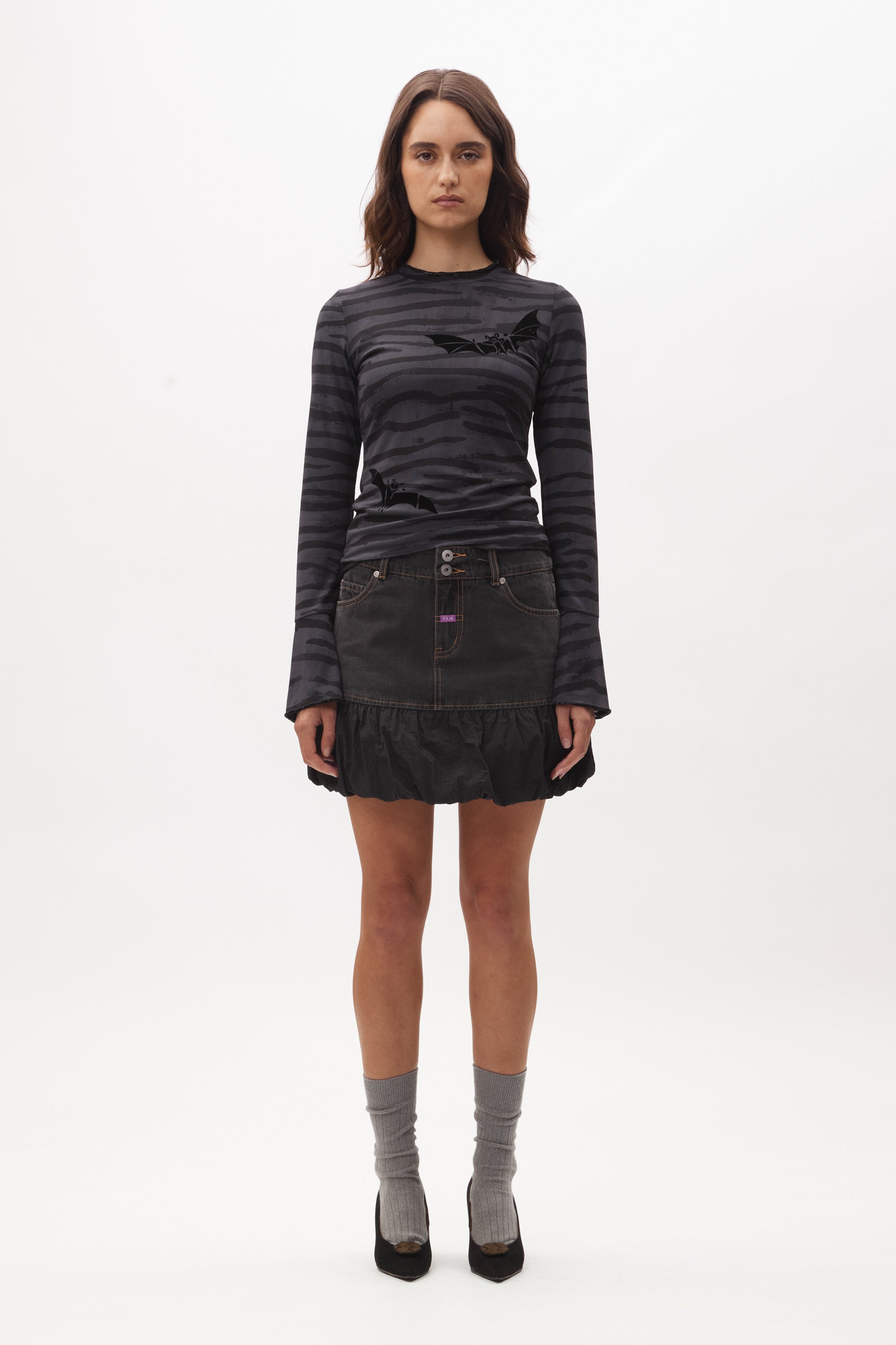 PAM Ursula K Denim Bubble Skirt