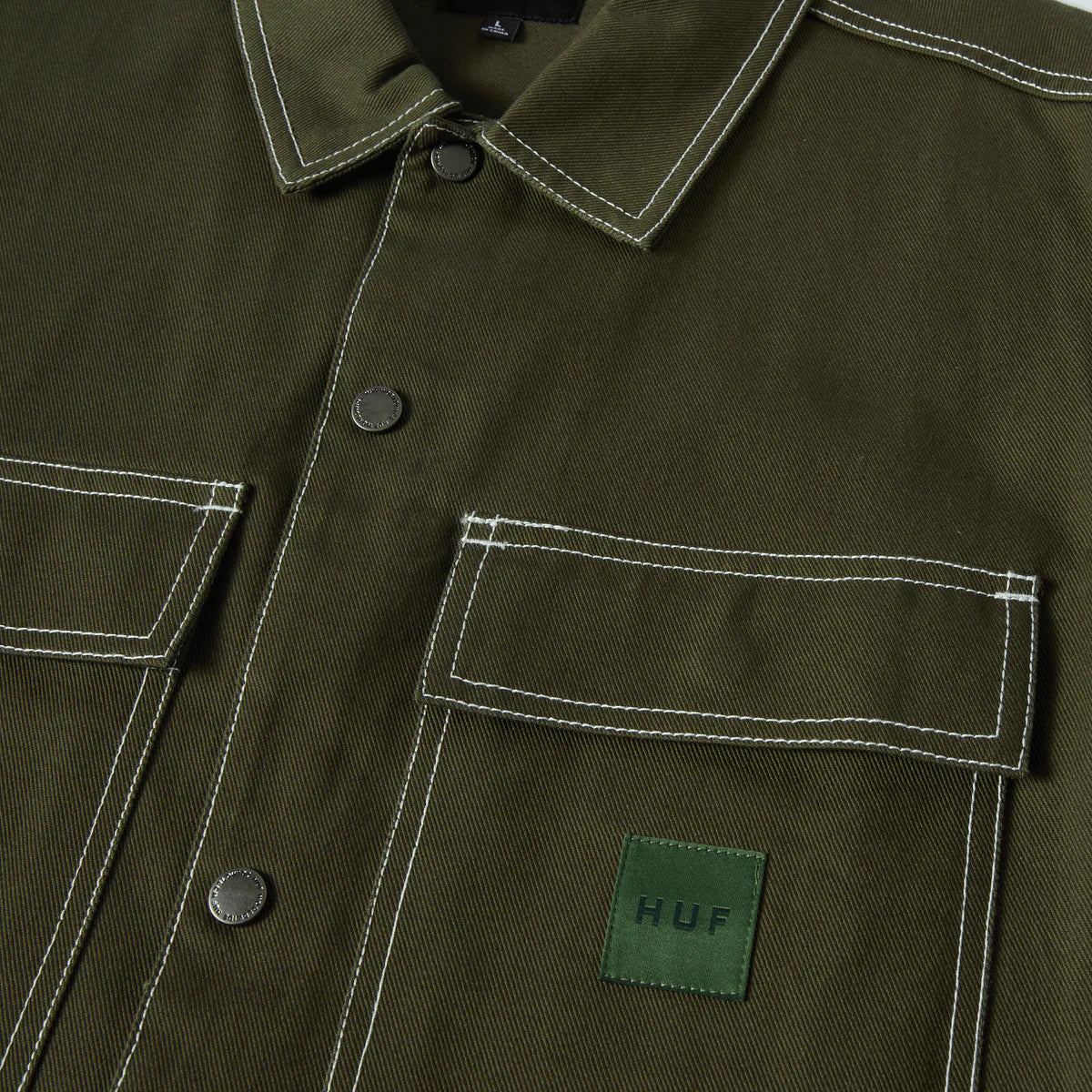 HUF Mason Shacket | Hunter Green