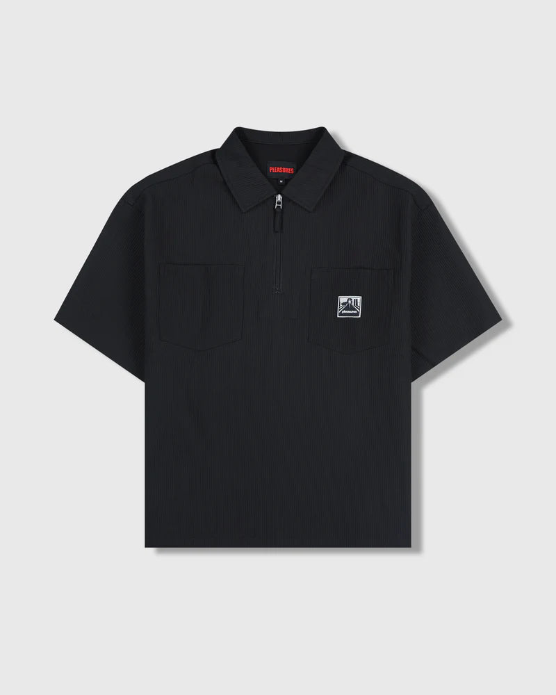 PLEASURES Electron Zip Polo