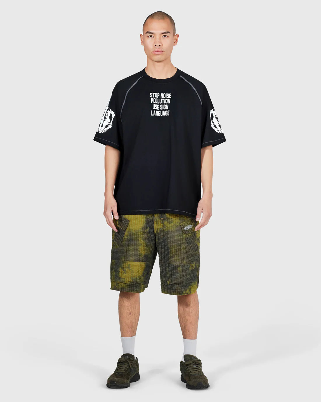 PLEASURES Oval Tactical Cargo Shorts