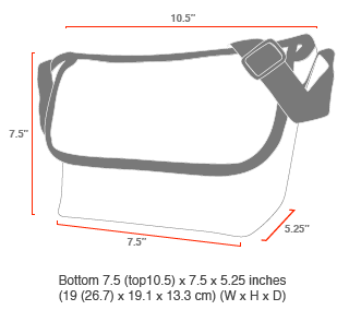 Manhattan Vinyl Messenger Bag (XXS) Version 2