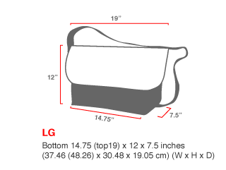 Manhattan Portage Vinyl Vintage Messenger Bag (LG) (Black)