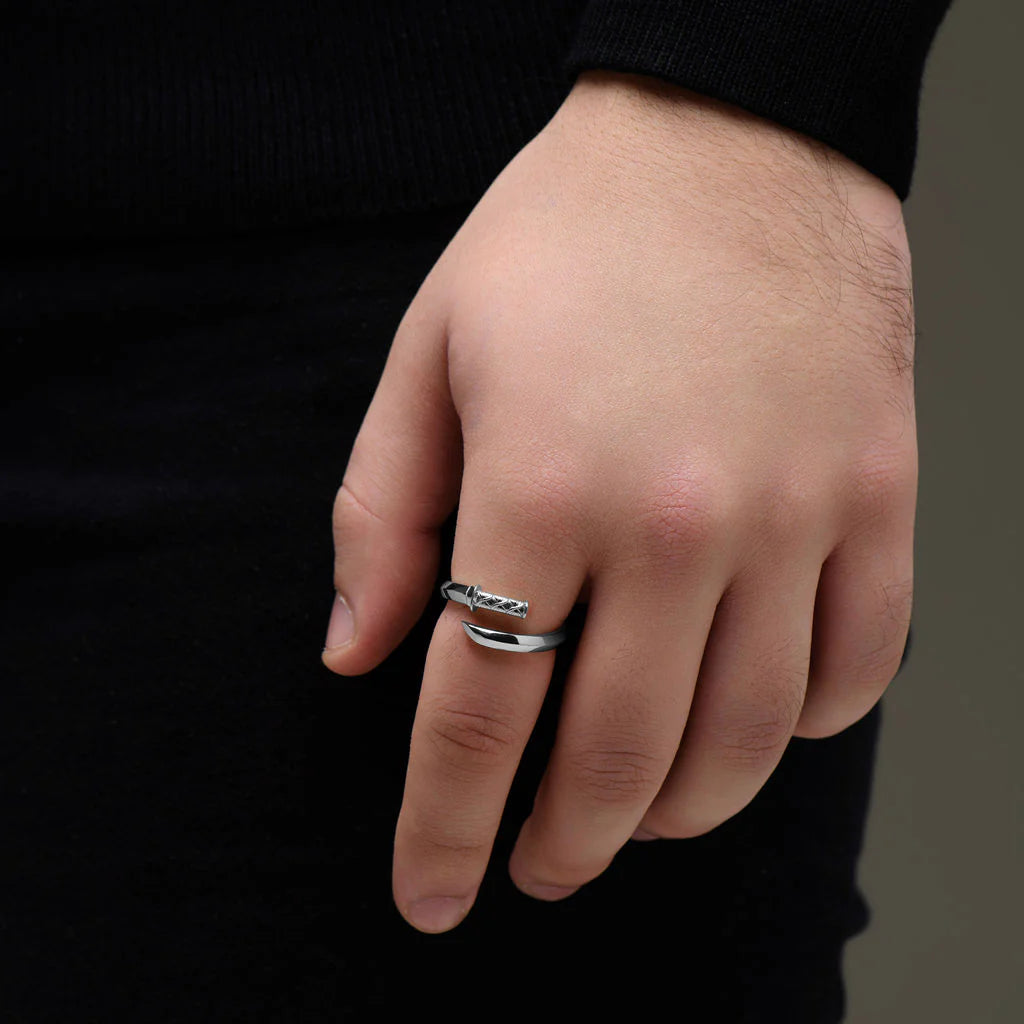 Tachibana.co Silver Katana Ring