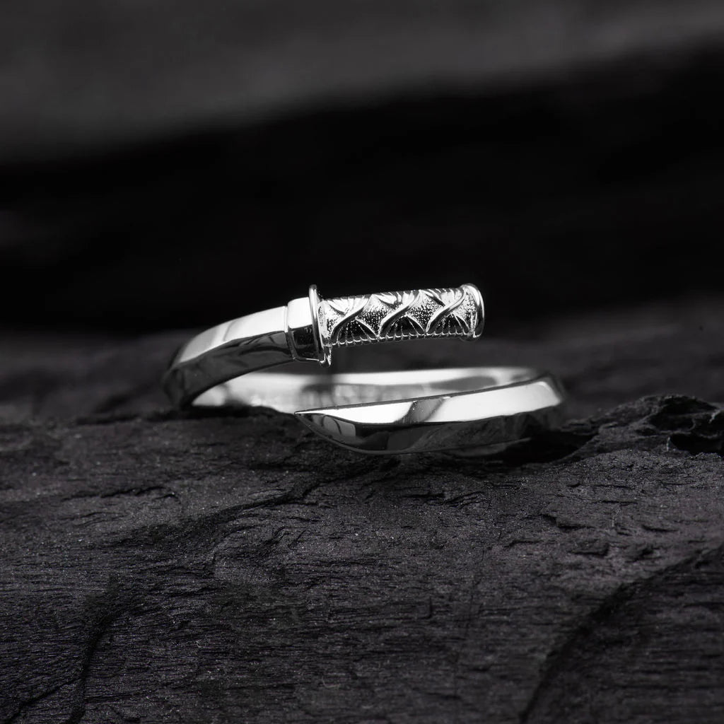 Tachibana.co Silver Katana Ring