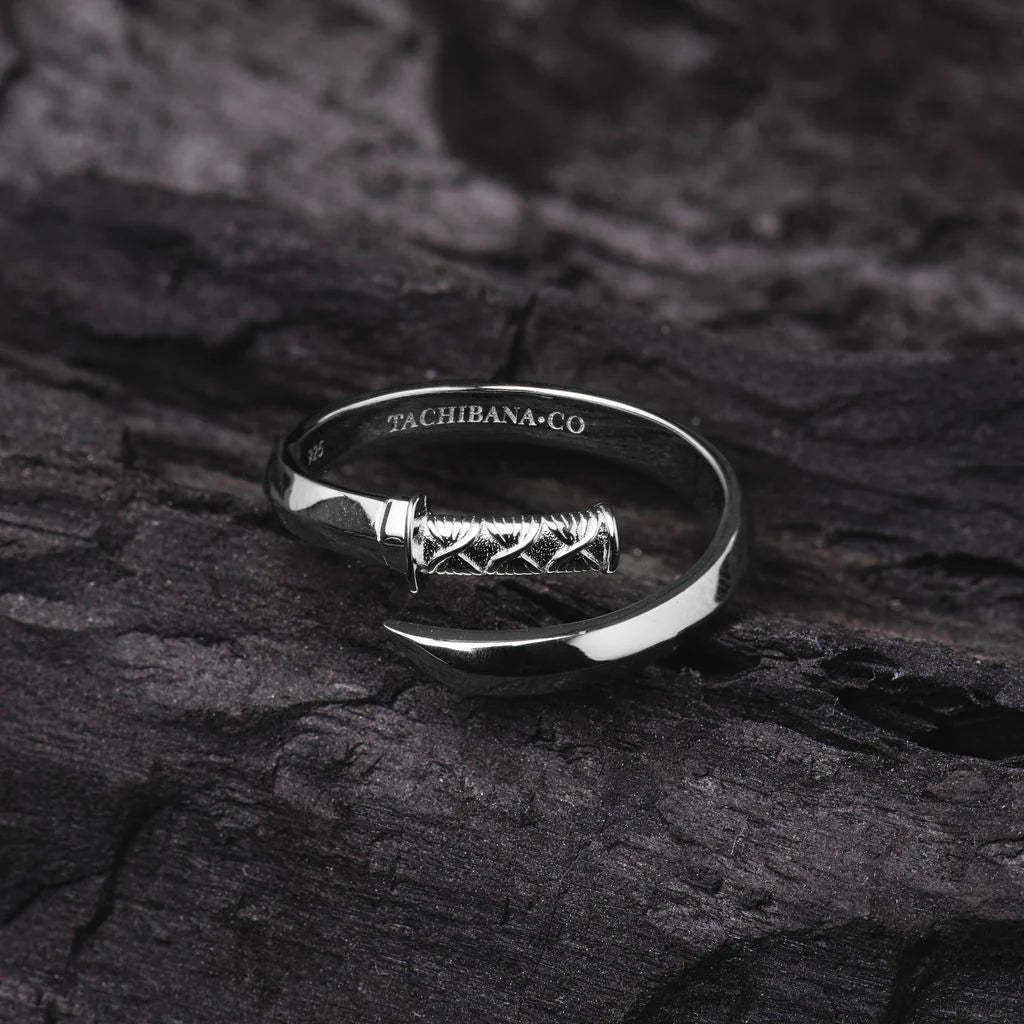 Tachibana.co Silver Katana Ring