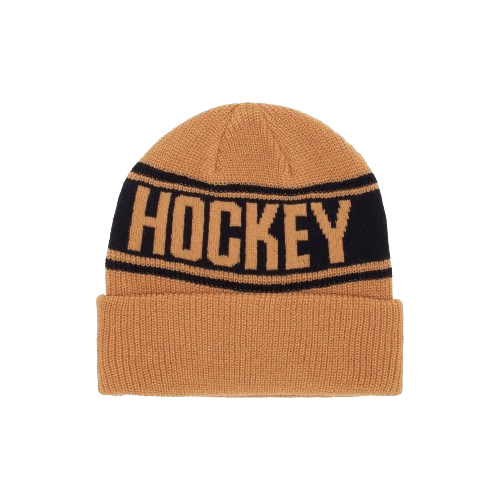 HOCKEY Stripe Beanie | Mustard
