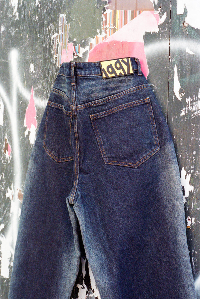 iggy NYC Distressed Out Denim | Navy