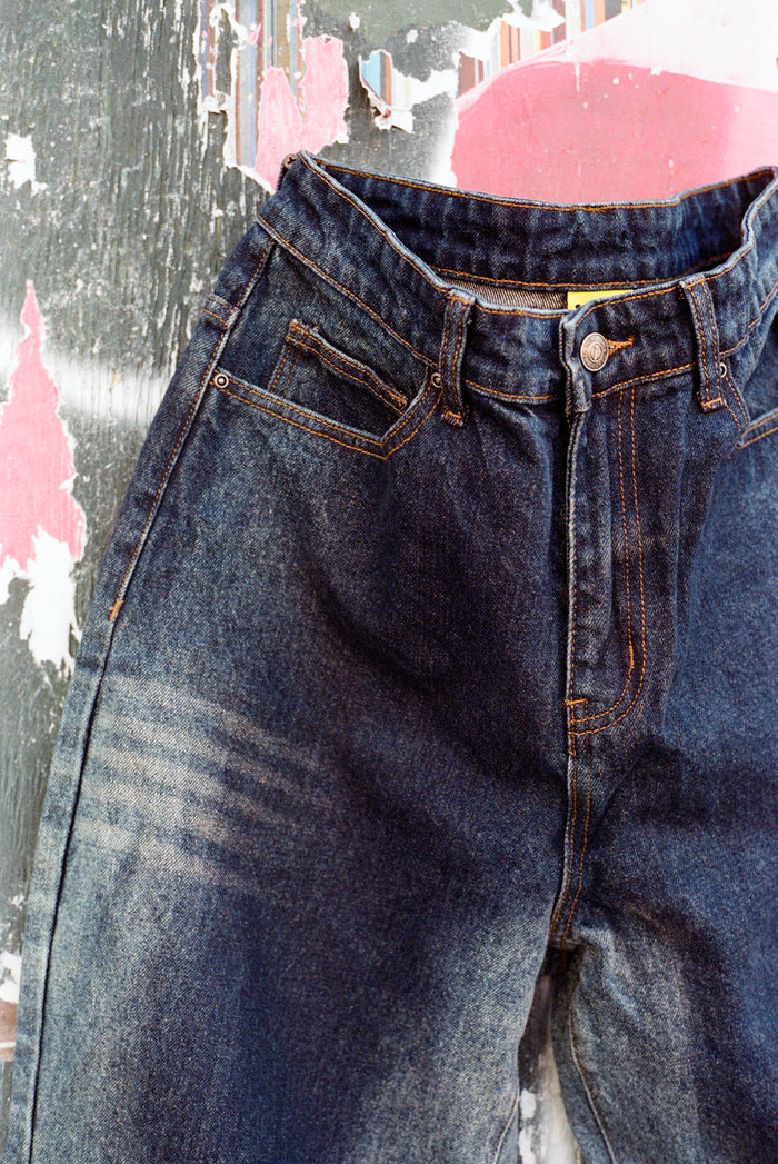iggy NYC Distressed Out Denim | Navy