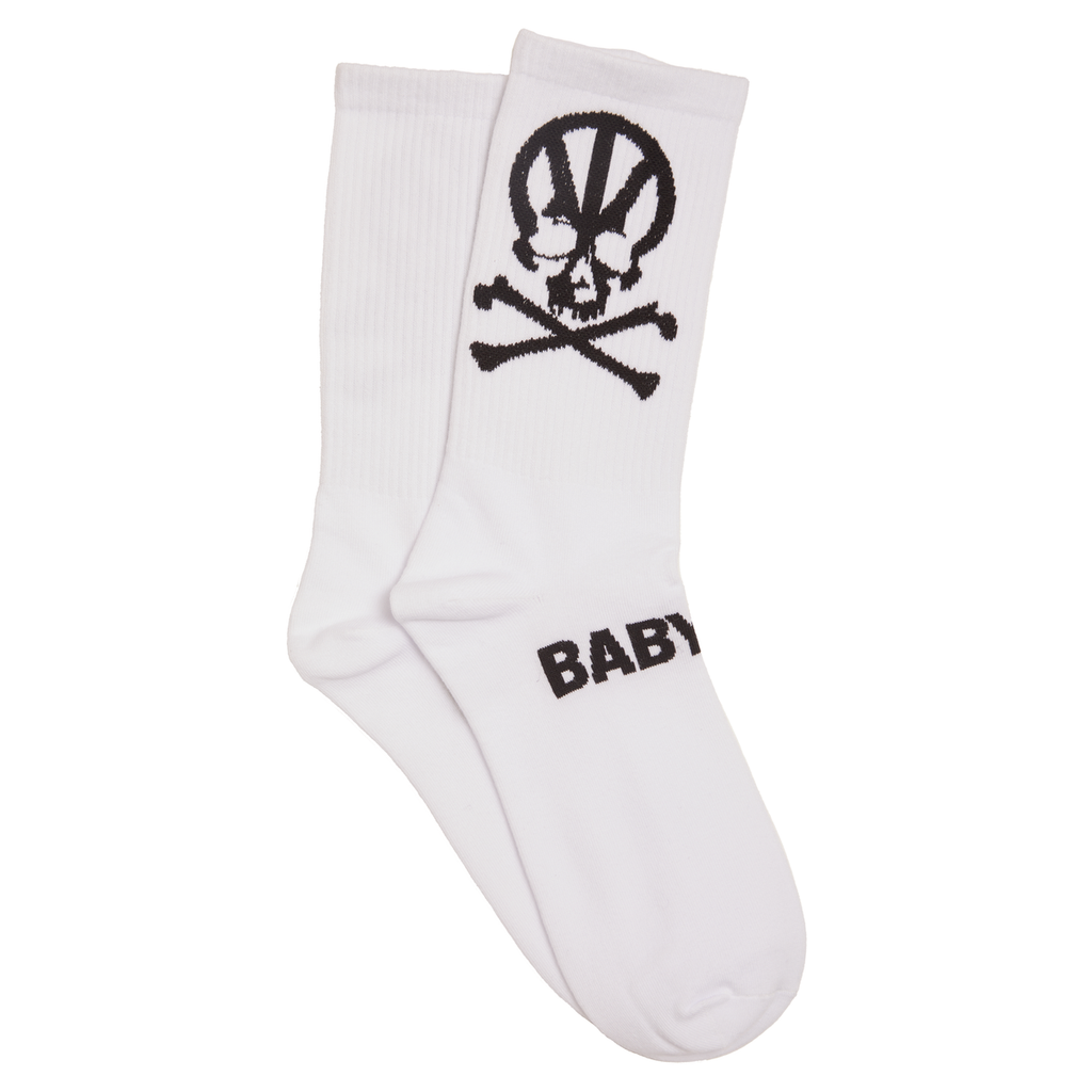 Babylon Cross Bone Socks [White]