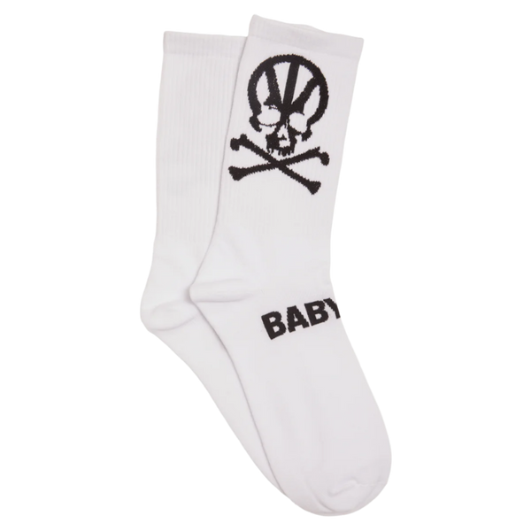 Babylon Cross Bone Socks [White]
