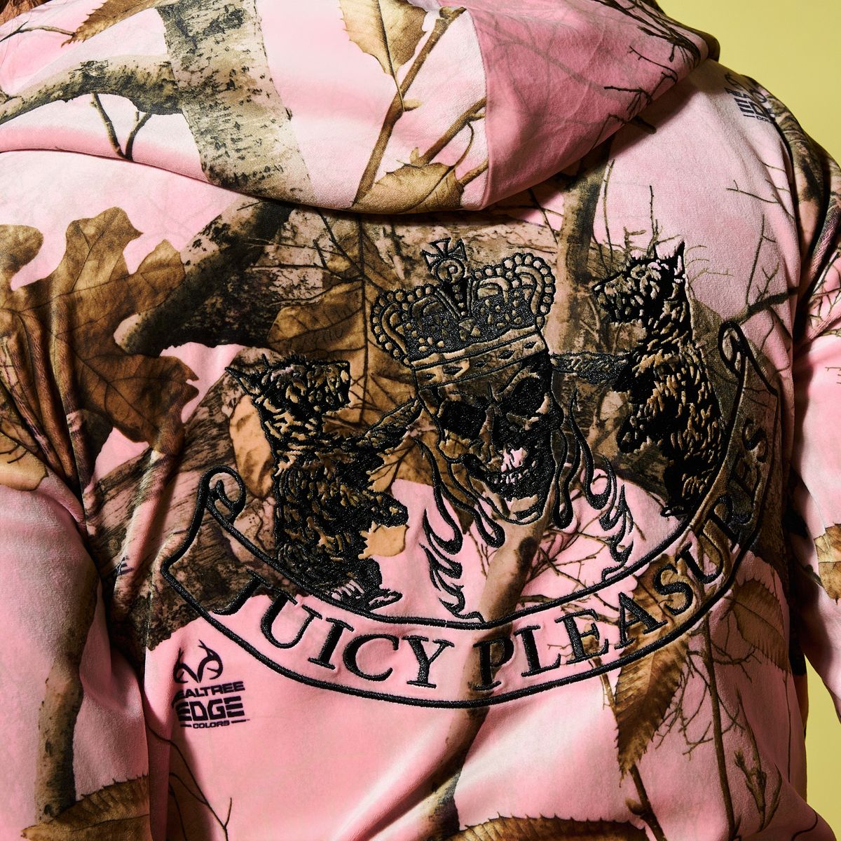 PLEASURES x Juicy Couture Realtree Velour Robertson Zip Up Hoodie