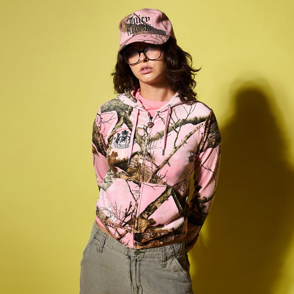 PLEASURES x Juicy Couture Realtree Velour Robertson Zip Up Hoodie