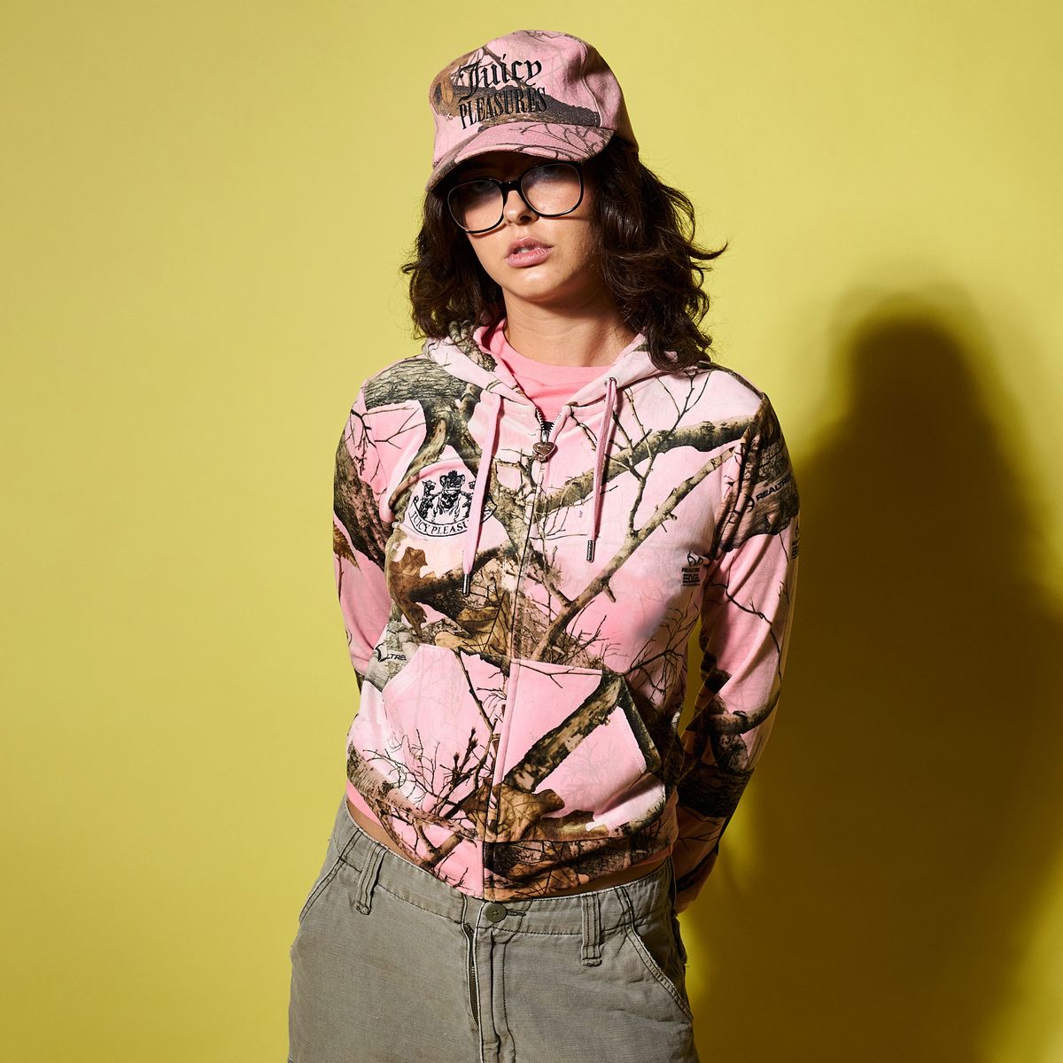 PLEASURES x Juicy Couture Realtree Velour Robertson Zip Up Hoodie