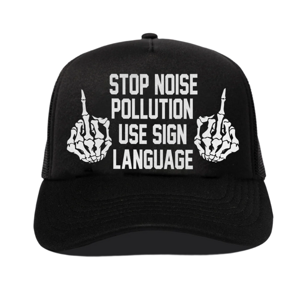 PLEASURES Pollution Trucker Hat