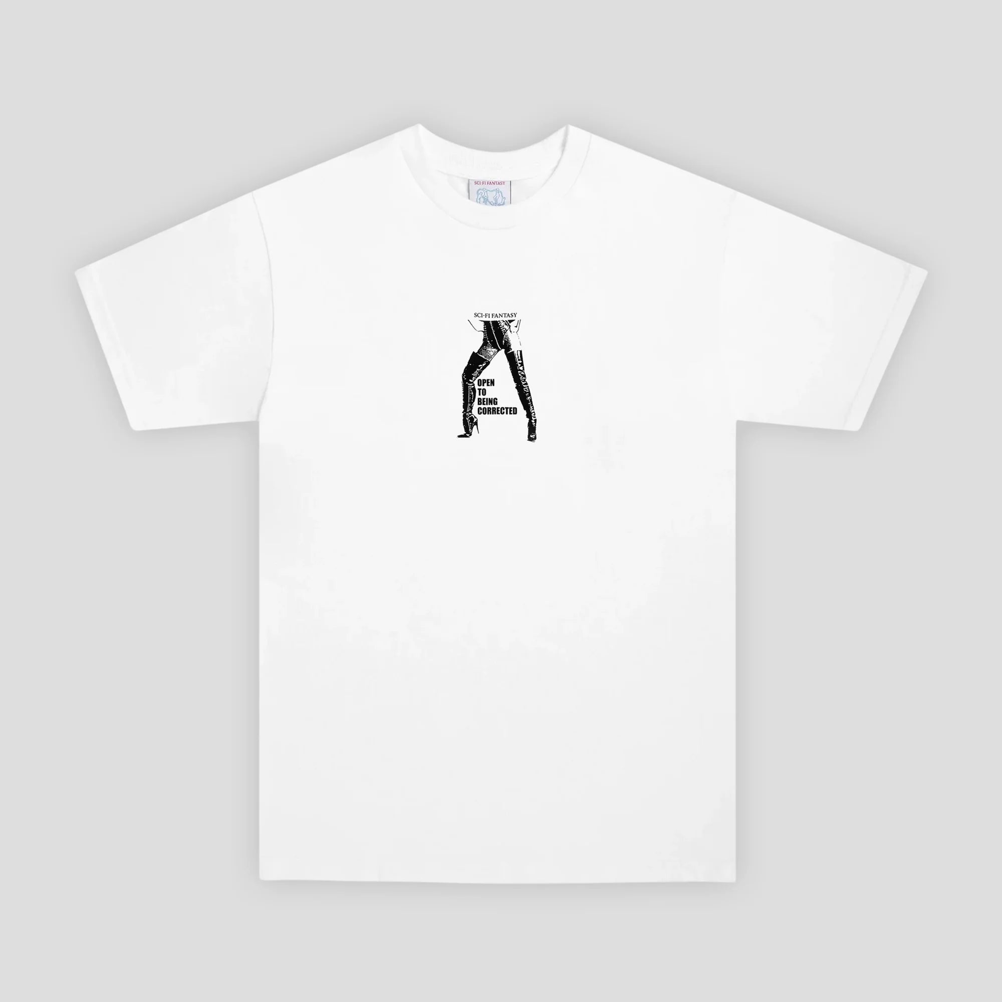Sci-Fi Fantasy Open To Being Corrected Tee - White