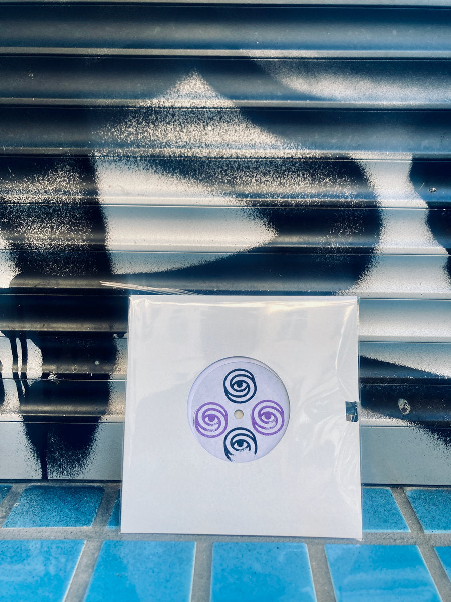 Behind the Violet Veil (limited 7" lathe cut)  - 16 Faces & Larkhall Paul - Delphic Iris Records