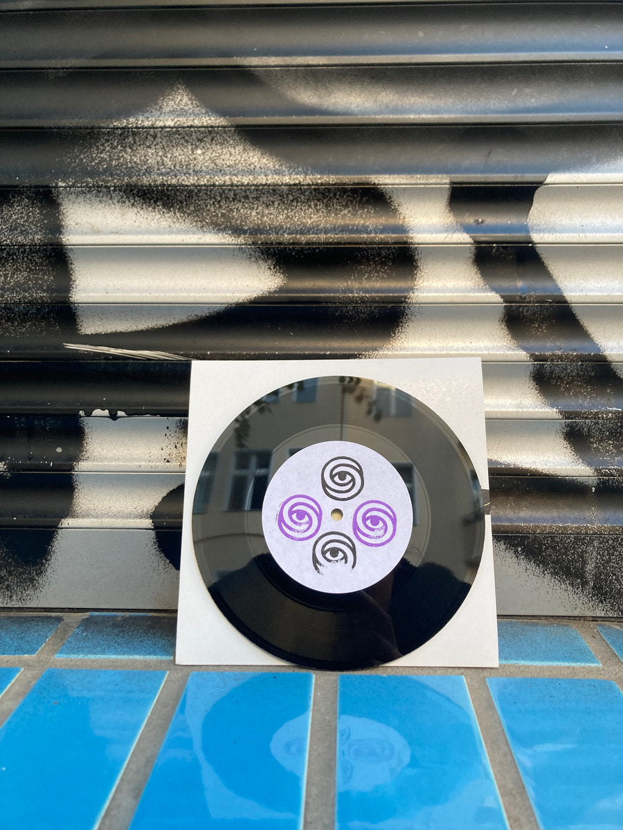 Behind the Violet Veil (limited 7" lathe cut)  - 16 Faces & Larkhall Paul - Delphic Iris Records