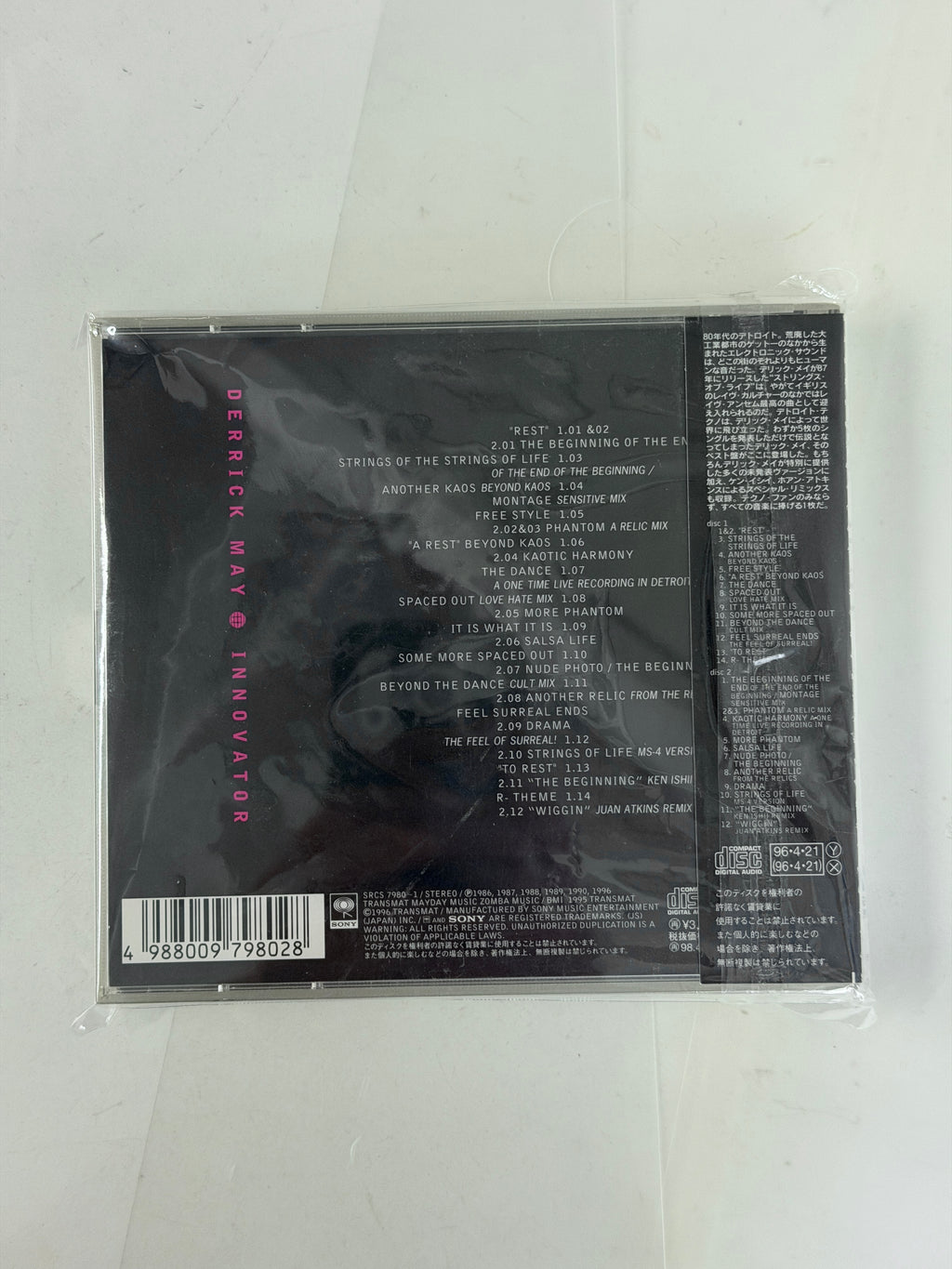Derrick May – Innovator (1996 Original Japan Import 2-CD Compilation)