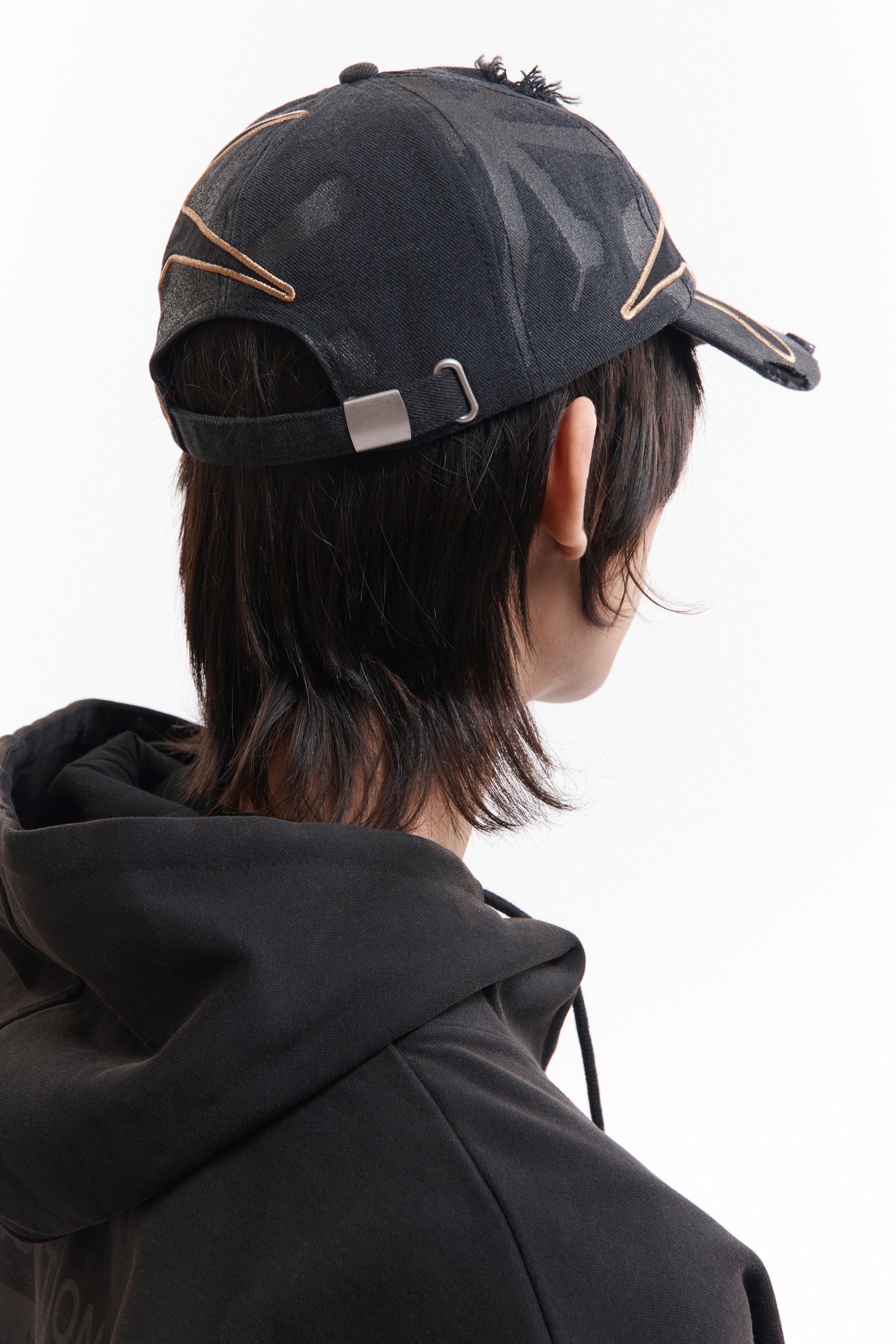 PAM AW26 DISTRESSED URCHIN TAG BASEBALL CAP