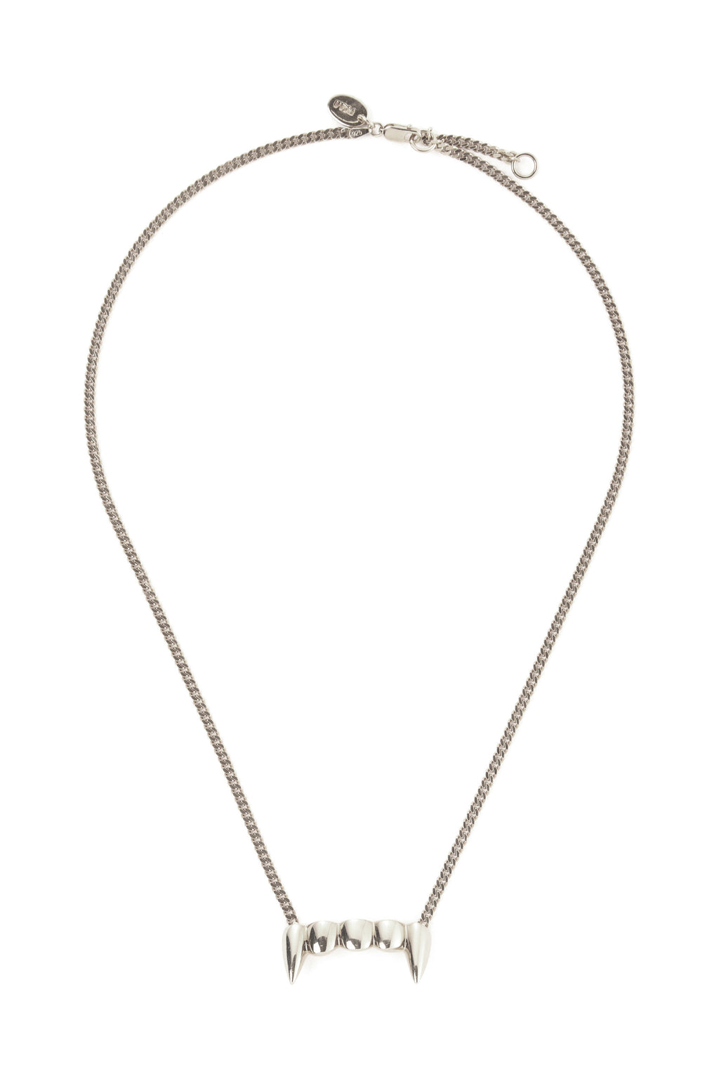 PAM AW26 TWO MIL FANGZ NECKLACE - SILVER