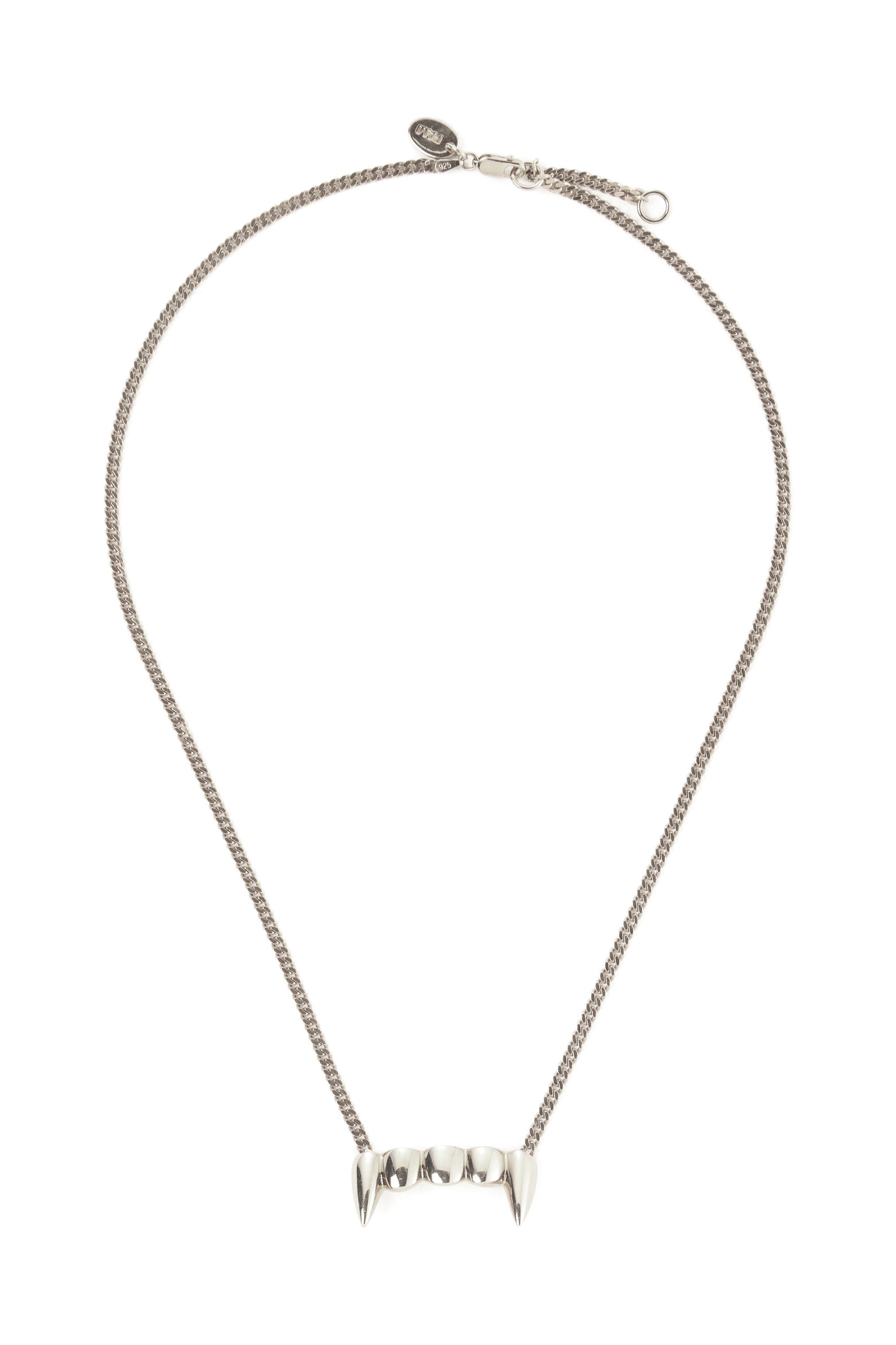 PAM AW26 TWO MIL FANGZ NECKLACE - SILVER