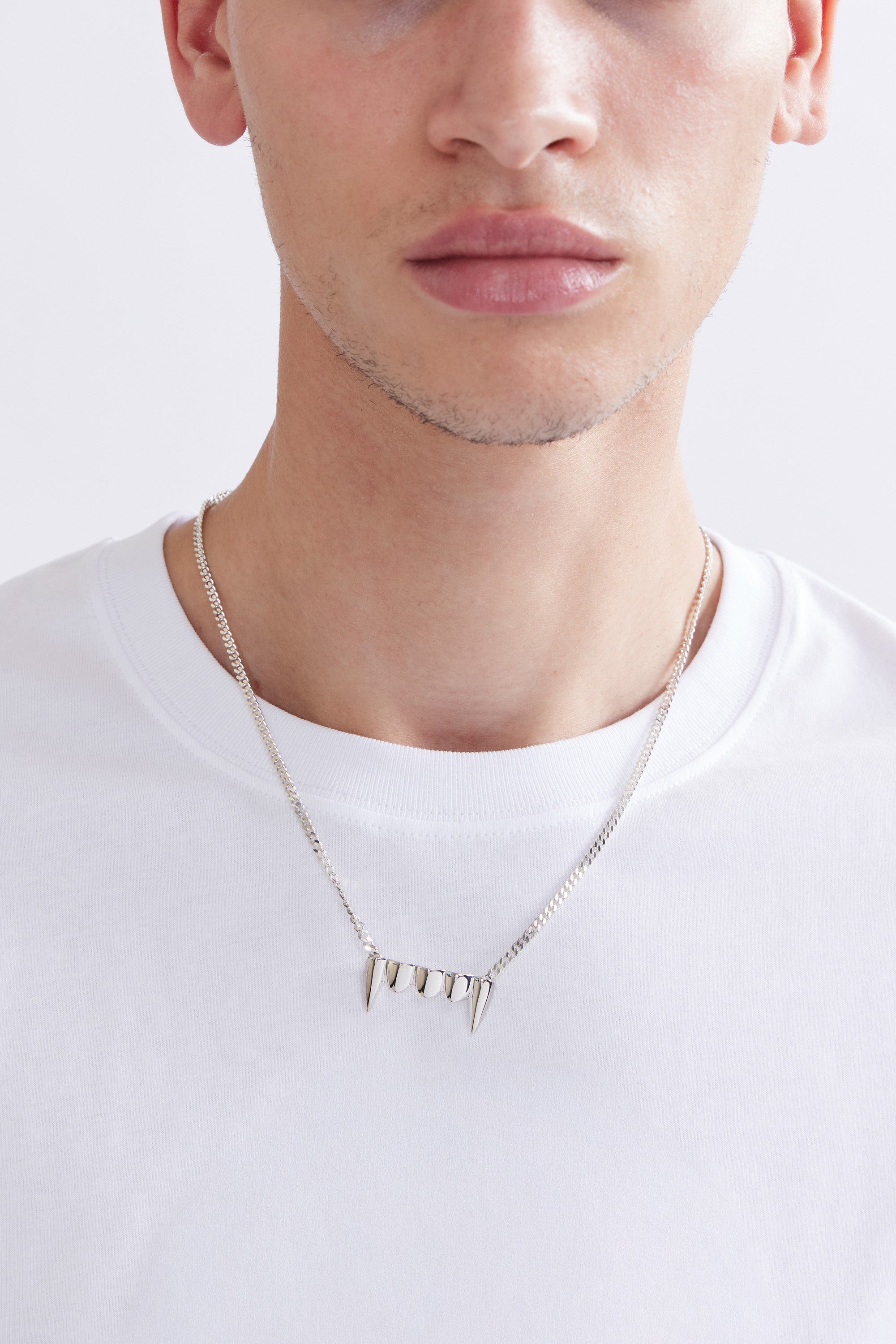 PAM AW26 TWO MIL FANGZ NECKLACE - SILVER
