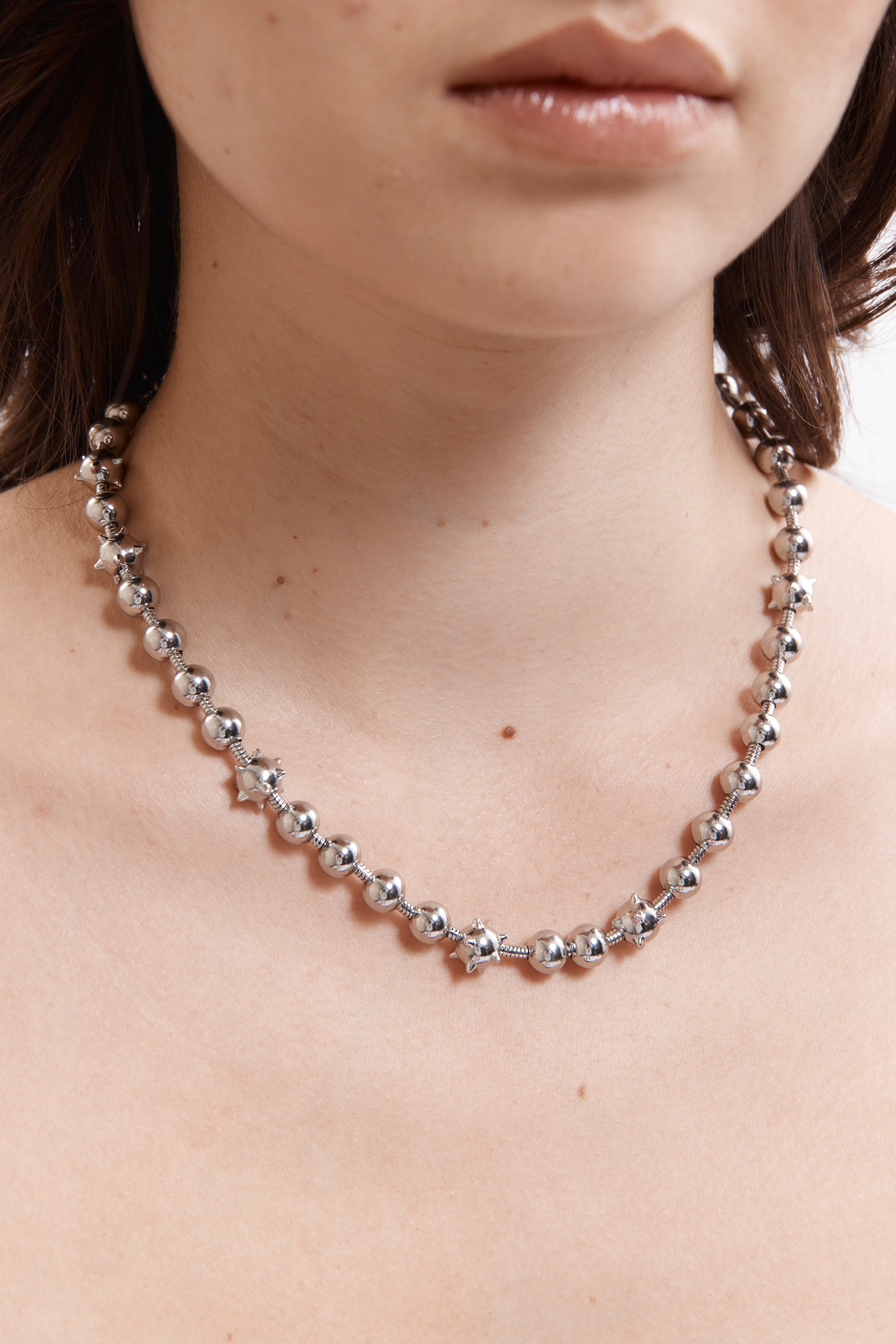 PAM AW26 TWO MIL CELESTIAL ORBS BALL AND CHAIN NECKLACE