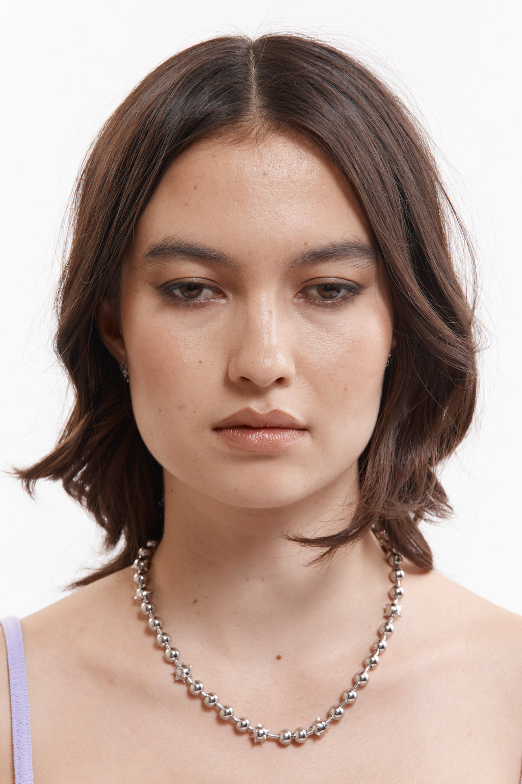 PAM AW26 TWO MIL CELESTIAL ORBS BALL AND CHAIN NECKLACE
