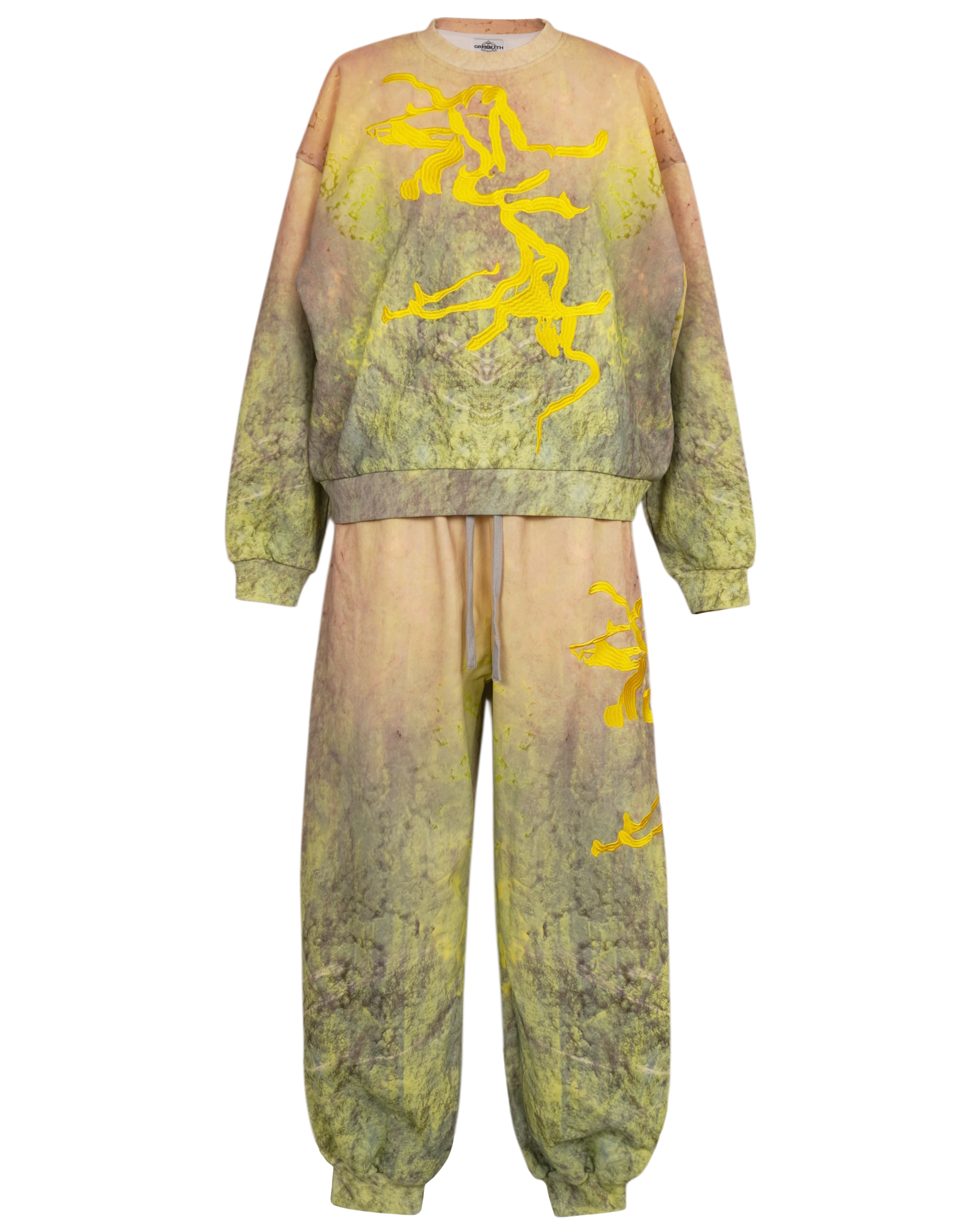 GB MOUTH Nature Camo "霧鷺" Cotton Fleece Sweat Pants [Green]