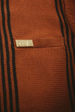 Fucking Awesome Zip Polo Striped Knit Sweater