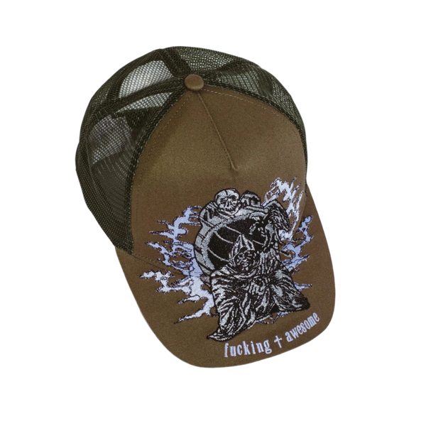 Fucking Awesome Demon Trucker | Forest Green