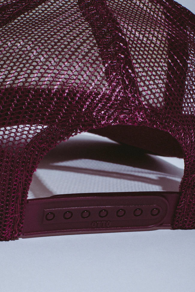 FA Scanner Warp Stamp Trucker Hat [Maroon]
