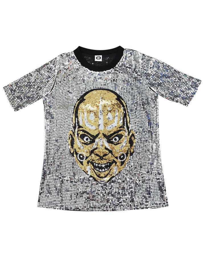 KIM LAUGHTON End Flower Sequin Top