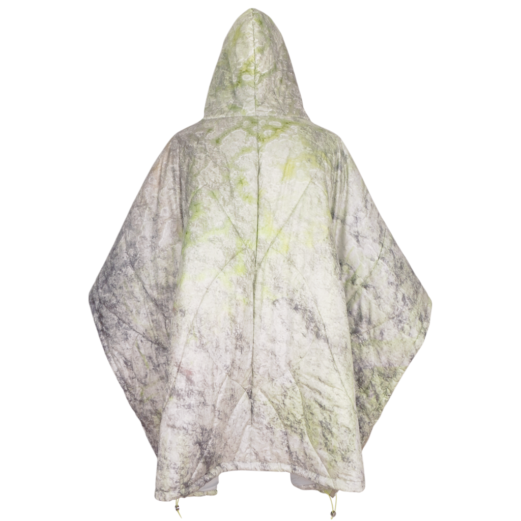 GB MOUTH Nature Camo "霧鷺" Light Down Poncho [Light]